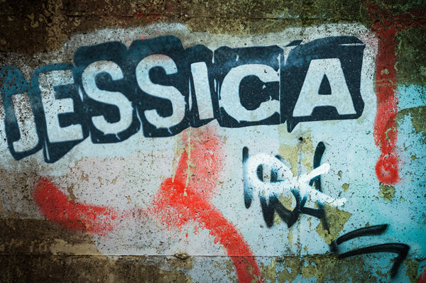 the name jessica in graffiti