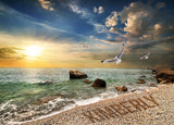 Seagulls On The Beach / 100718
