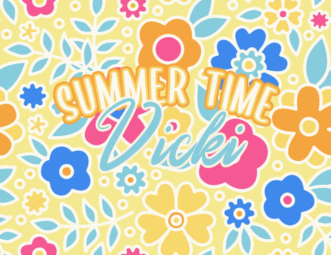 Summer Flowers Pattern / 100874