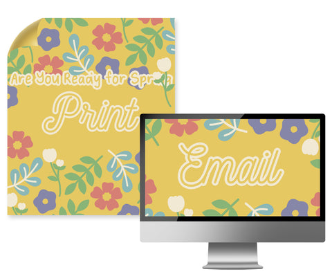 SPRING AND FLOWERS Print & Email Bundle