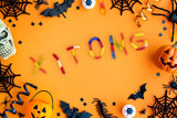 A candy themed Halloween background / 100845