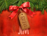 Christmas Tag On Pine Branches / 100488
