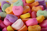 Pile Of Colorful Heart Candies Closeup / 100531