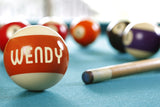 Pool Ball Closeup On a Pool Table / 100459
