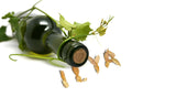 Wine Bottle and Grape Leaves / 100538