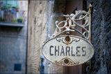 Wrought Iron Sign / 100637
