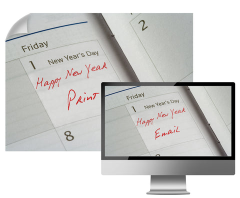 NEW YEAR DAY ON CALENDAR Print & Email Bundle